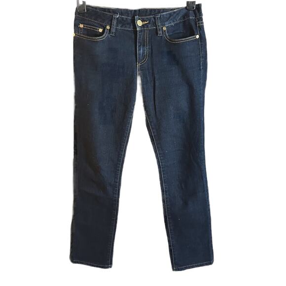 Tory Burch Dark Wash Ankle Jeans Women's Size 26 Straight Leg - Picture 4 of 11